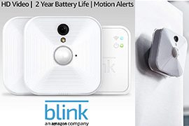 Blink Indoor Home Security Camera System with Motion Detection, HD Video, 2-Year Battery Life and Cloud Storage Included