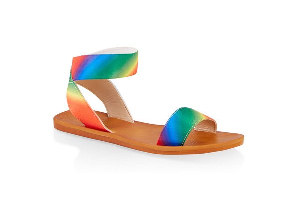 Elastic Single Strap Sandals