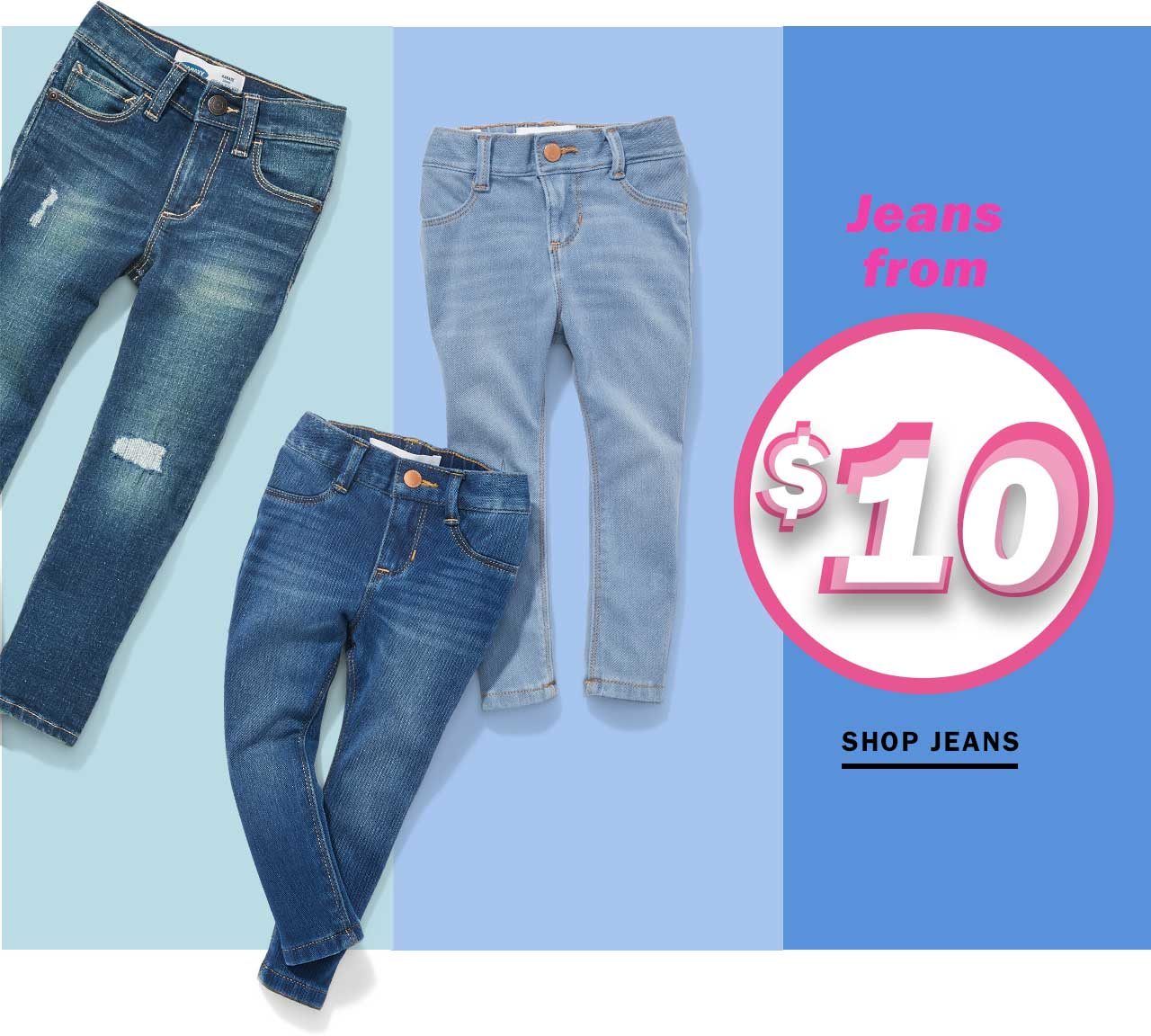 Jeans from $10