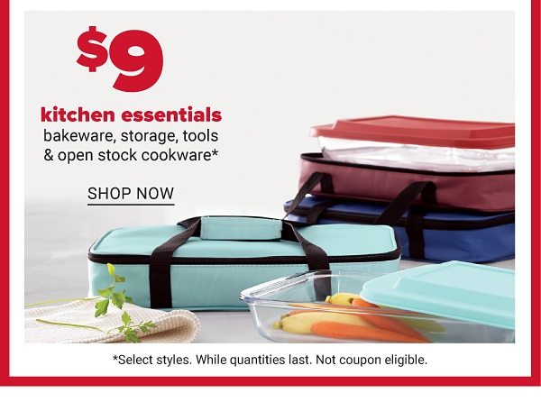Daily Deals - $9 kitchen essentials - bakeware, storage, tools & open stock cookware. Shop Now.
