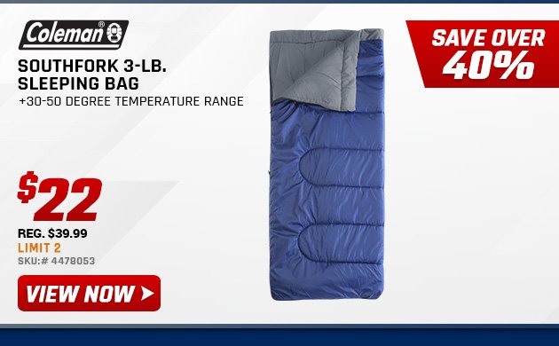 Coleman Southfork 3-lb. Sleeping Bag