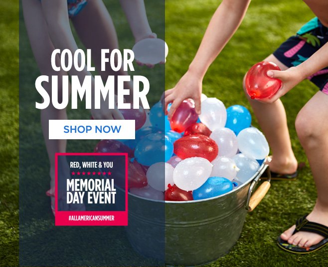 COOL FOR SUMMER | SHOP NOW | RED, WHITE & YOU MEMORIAL DAY EVENT | #ALLAMERICANSUMMER