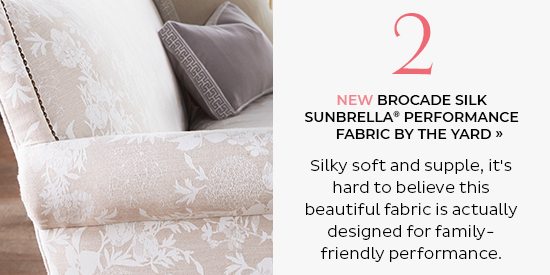 Brocade Silk Sunbrella Performance Fabric by the Yard