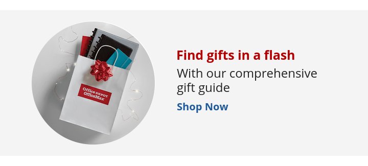 Recommended Offer: Find gifts in a flash With our comprehensive gift guide