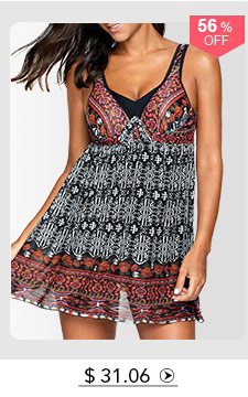 Cutout Back Spaghetti Strap Padded Swimdress