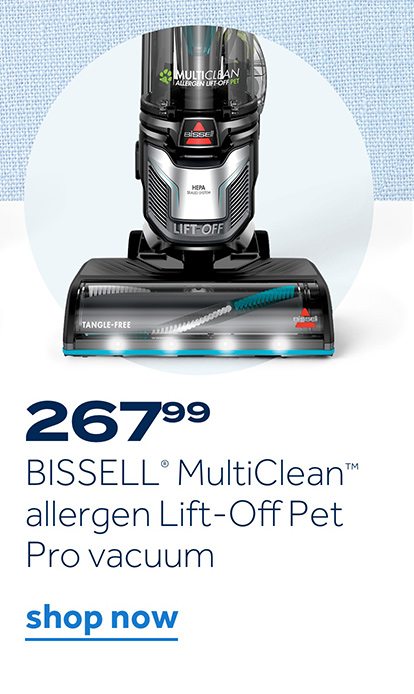 267.99 BISSELL MultiClean allergen Lift-Off Pet Pro vacuum | shop now