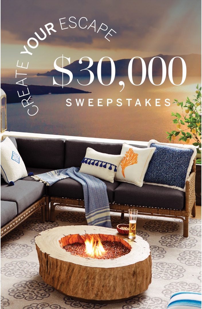 Create your escape $30,000 sweepstakes
