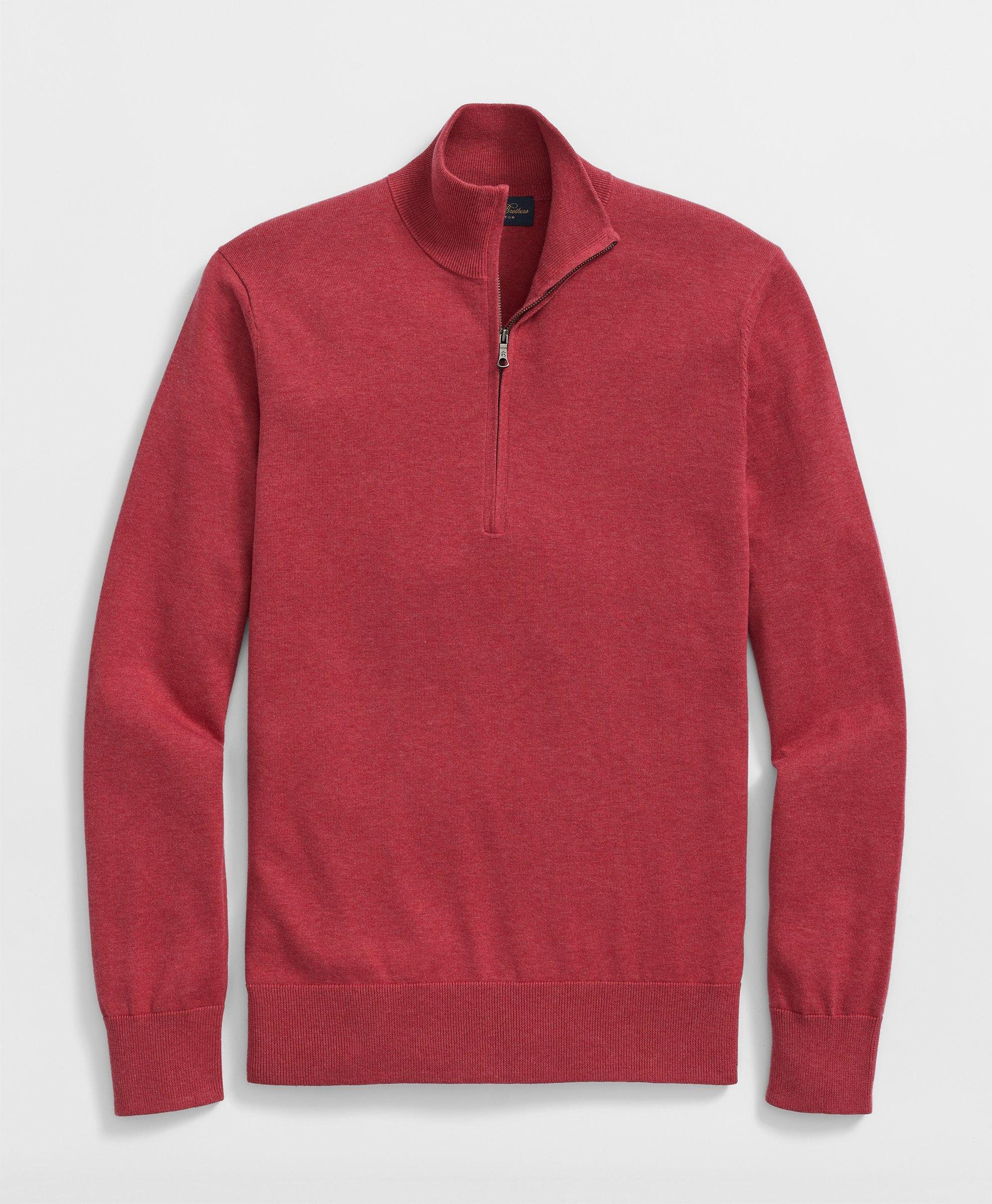 Supima® Cotton Half-Zip Sweater