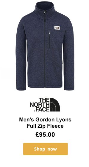 The North Face Menâ€™s Gordon Lyons Full Zip Fleece Â£95.00