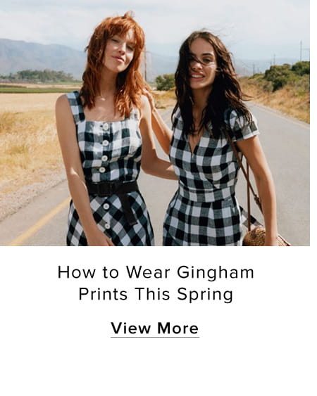 How to Wear Gingham Prints This Spring