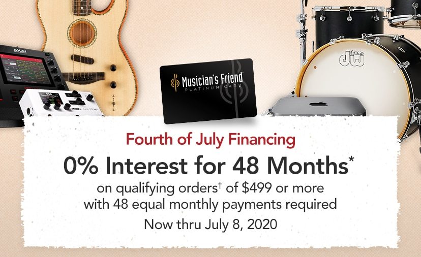 0% Interest for 48 Months* on qualifying† Platinum Card purchases of $499+ thru 7/8 with 48 equal monthly payments required. Get Details.