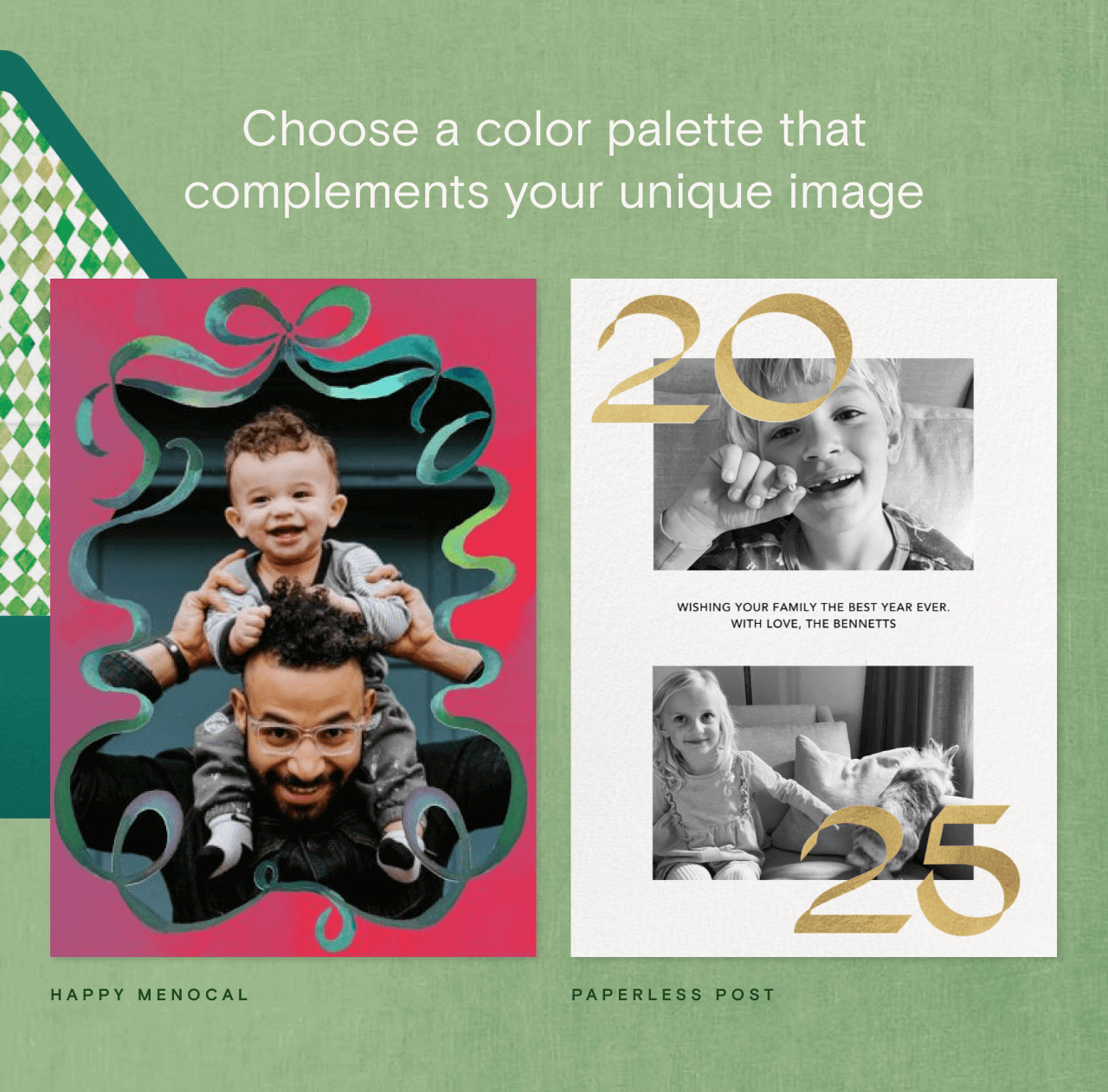 Choose a color palette that complements your unique image