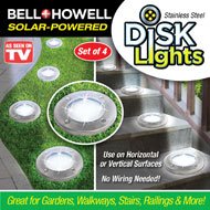 Bell & Howell Solar Round Disk Lights 