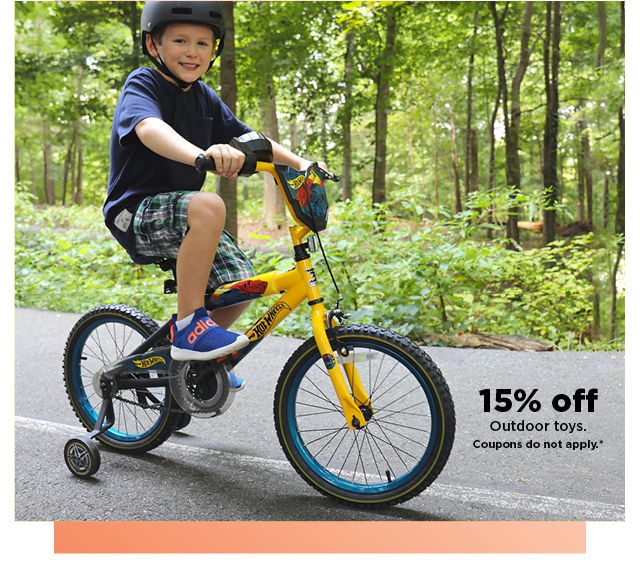 shop 15% off outdoor toys. coupons do not apply.