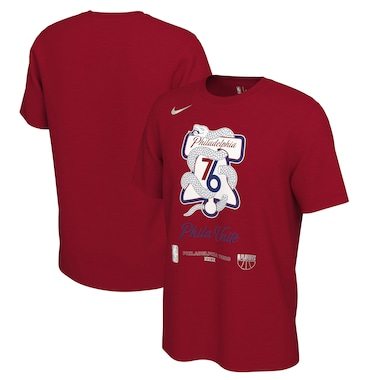 Nike Philadelphia 76ers Red 2021 NBA Playoffs Bound Mantra T-Shirt