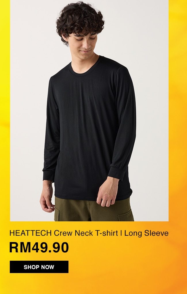 HEATTECH Crew Neck Long Sleeve T-Shirt