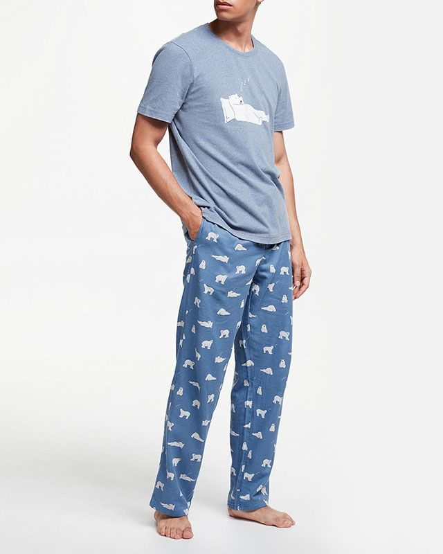 John Lewis & Partners Polar Bear Pyjama Bottoms