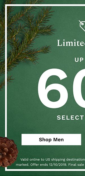 Limited Time Up to 60% off select styles | Shop Men