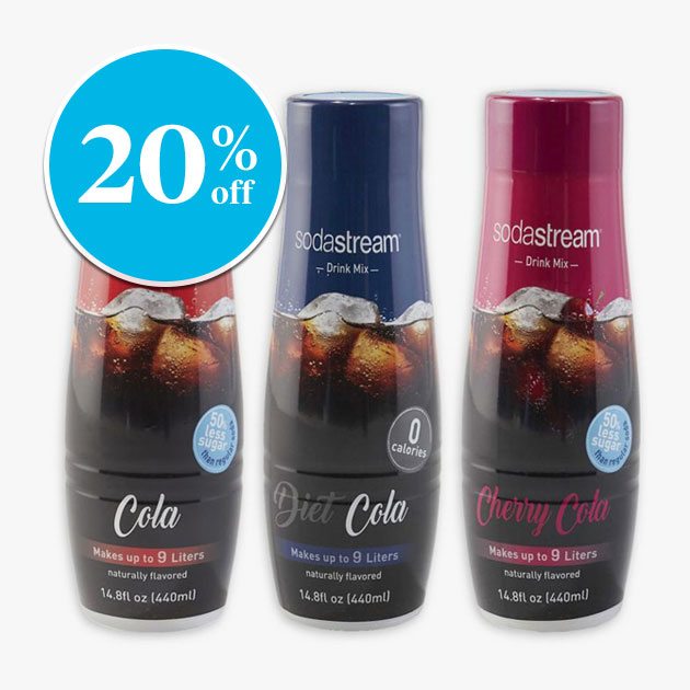 sodastream® Flavored Sparkling Drink Mixes - 20% off