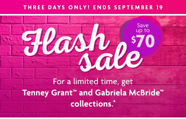 Flash sale Save up to $70