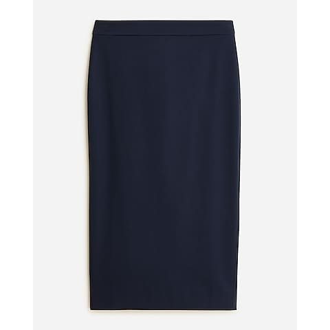 No. 3 Pencil skirt in bi-stretch cotton