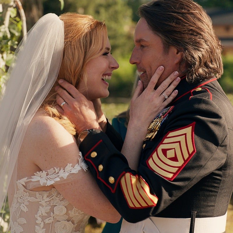 Virgin River, Martin Henderson, Alexandra Breckenridge, wedding dress