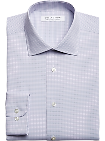 Collection By Michael Strahan Classic Fit Dress Shirt Blue Grid