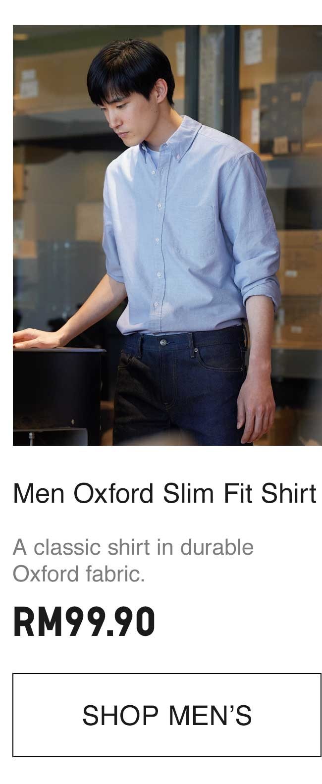 Men OXFORD SLIM FIT SHIRT