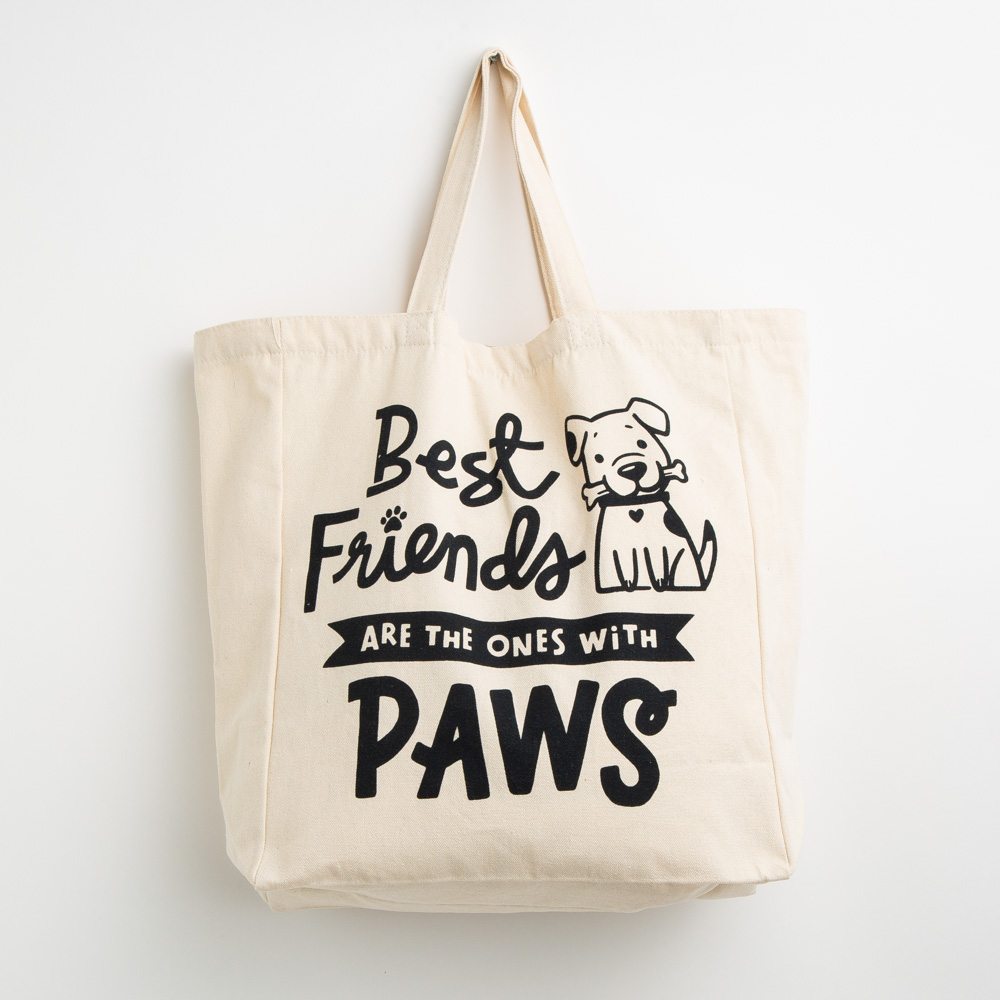 Image of Second Chance Movement™️ Meet Your New Best Friend Large Canvas Tote