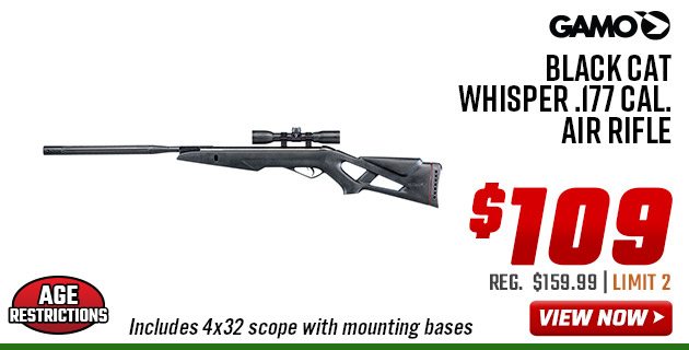 Gamo Black Cat Whisper .177 Cal. Air Rifle