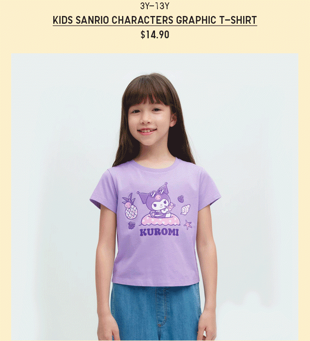 PDP6 - KIDS SANRIO CHARACTERS GRAPHIC T-SHIRT