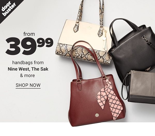 $39.99 Handbags from Nine West, The Sak & more - Shop Now