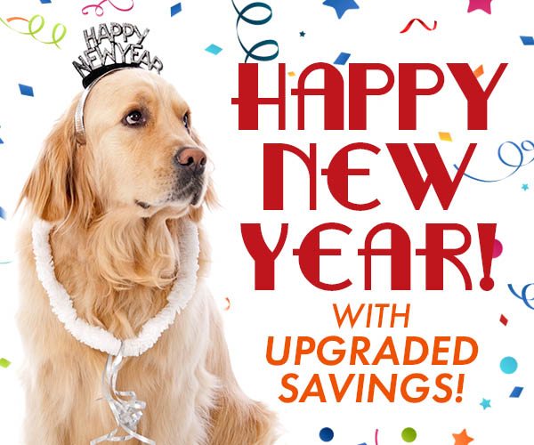Upgraded Savings: Happy New Year! 10% Off | 20% Off over $79 | $3.99 Shipping over $99*