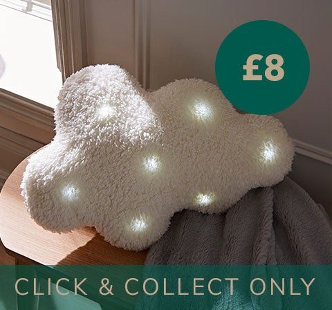 White Light Up Cloud Cushion