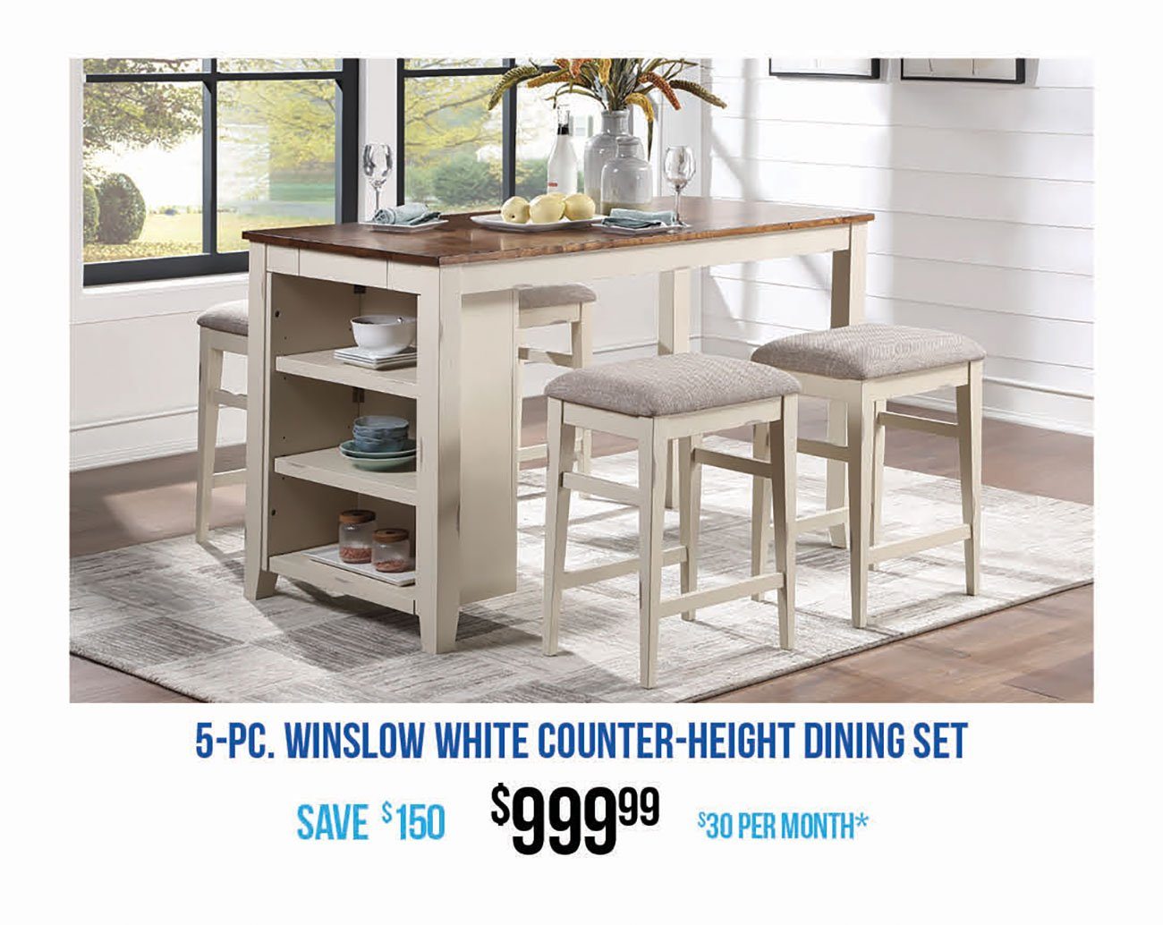 Winslow-White-Dining-Set
