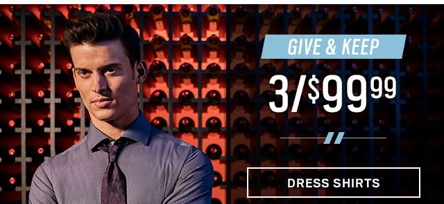 GET IT IN TIME | DELIVERY BY 12/24 | Order with ground shipping by 12PM CST today + 60% Off Designer Suits + 3 FOR 99.99 Dress Shirts & Sport Shirts + BOG2 Ties + 60% Off Outerwear & Sweaters + BOGO - SHOP NOW