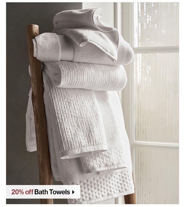 20% off Bath Towels