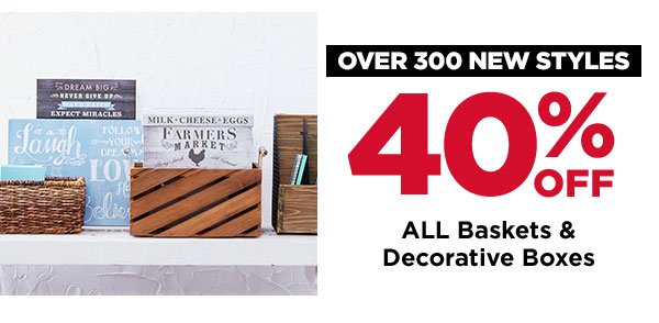 ALL Baskets & Decorative Boxes