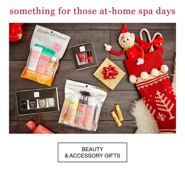 something for those at-home spa days | BEAUTY & ACCESSORY GIFTS