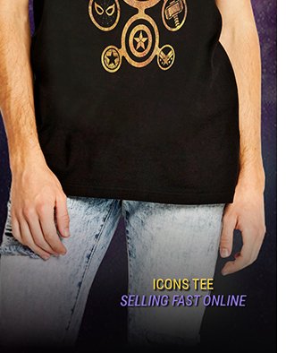 Icons Tee Selling Fast Online