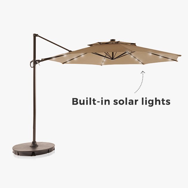 built-in solar lights