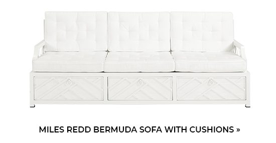 Miles Redd Bermuda Sofa with Cushions