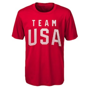 Team USA Mesh Idea Performance T-Shirt - Red