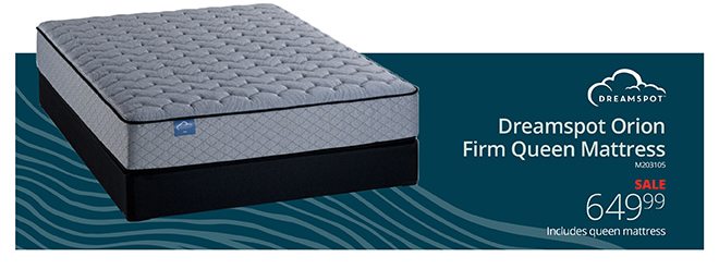 Dreamspot Orion Firm Queen Mattress M203105 SALE $649.99 Includes queen mattress
