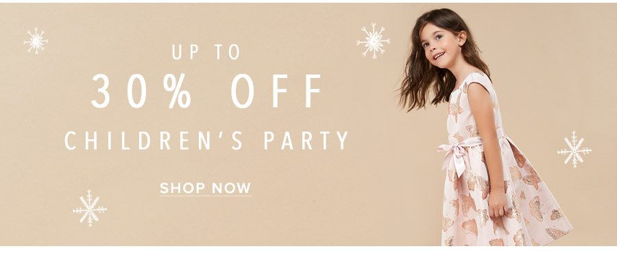 Up to 30% Off Children’s Party
