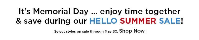 hello summer sale. shop now.