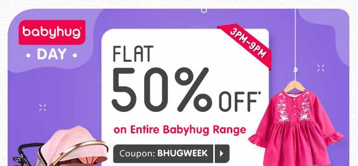 Babyhug Day FLAT 50% OFF* on Entire Babyhug Range