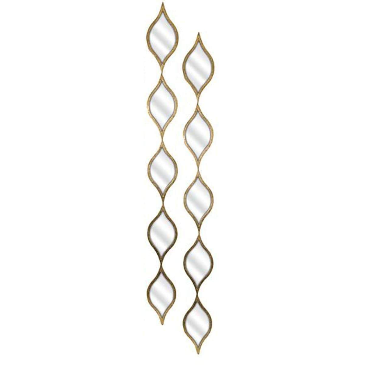 Ofelia Five Teardrops Wall Mirror, Set of 2