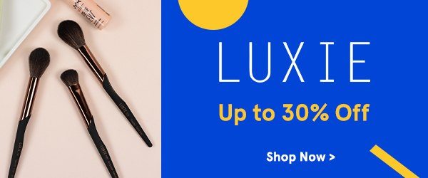 Luxie up to 30% off