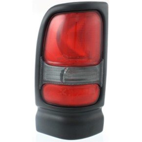 Driver Side Tail Light, Without bulb(s) - Clear & Red Lens, w/o Sport Package, Old Body Style